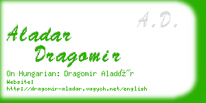 aladar dragomir business card